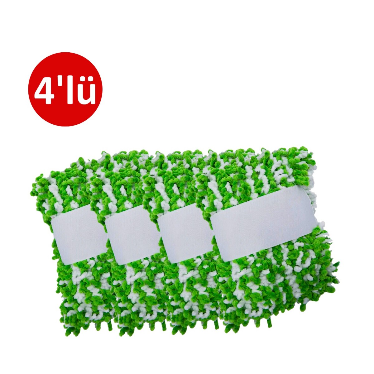 4'lü Mikrofiber Profesyonel Makarna Oto Yıkama Süngeri (Yeşil)
