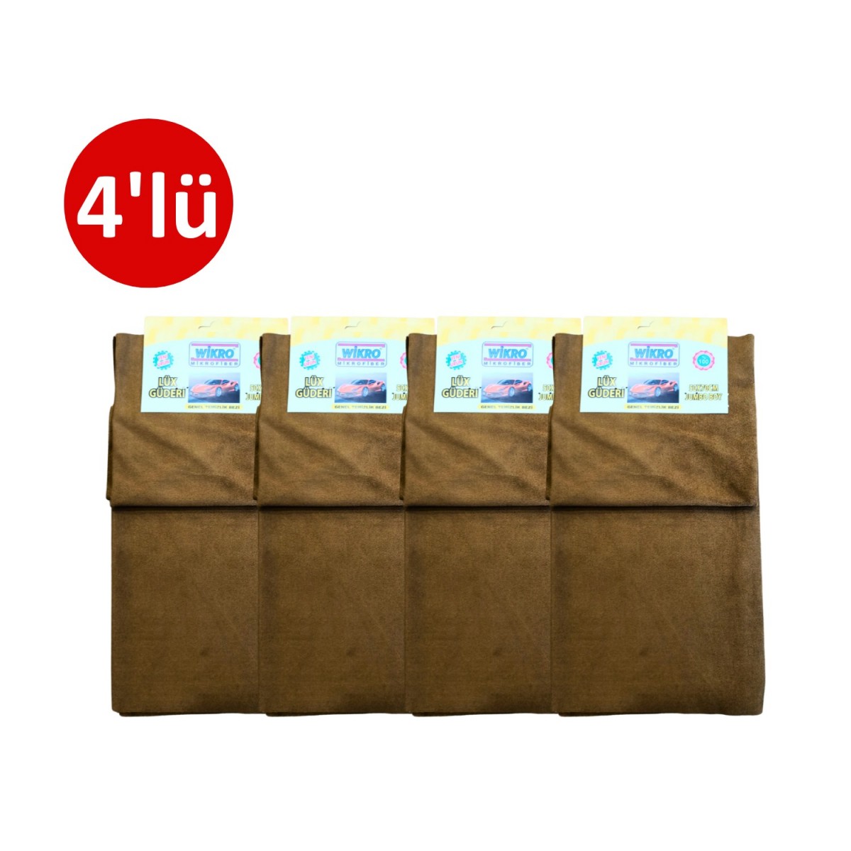 4'lü 50x70 Jumbo Mikrofiber Profesyonel Lüks Güderi 4'lü 50x70 Jumbo Mikrofiber Profesyonel Lüks Güderi