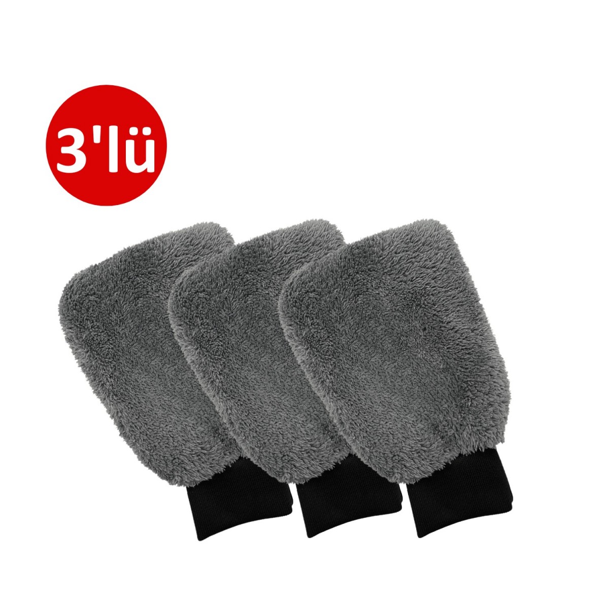 3'lü Mikrofiber Profesyonel Oto Yıkama Eldiveni 3'lü Mikrofiber Profesyonel Oto Yıkama Eldiveni