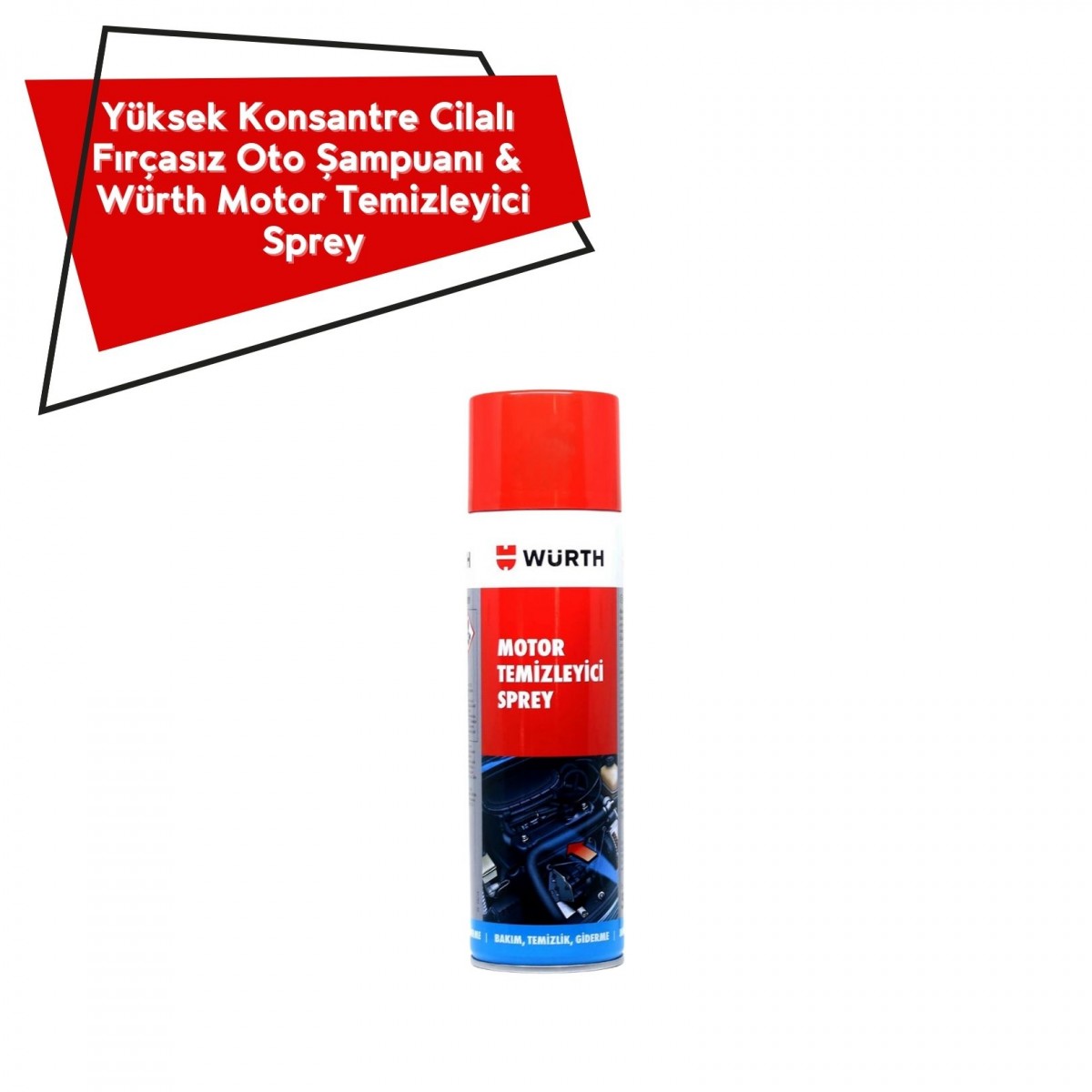 20 Kg Yüksek Konsantre Cilalı Fırçasız Oto Köpük (500gr/60Lt) & Würth Motor Temizleyici Sprey 20 Kg Yüksek Konsantre Cilalı Fırçasız Oto Köpük (500gr/60Lt) & Würth Motor Temizleyici Sprey