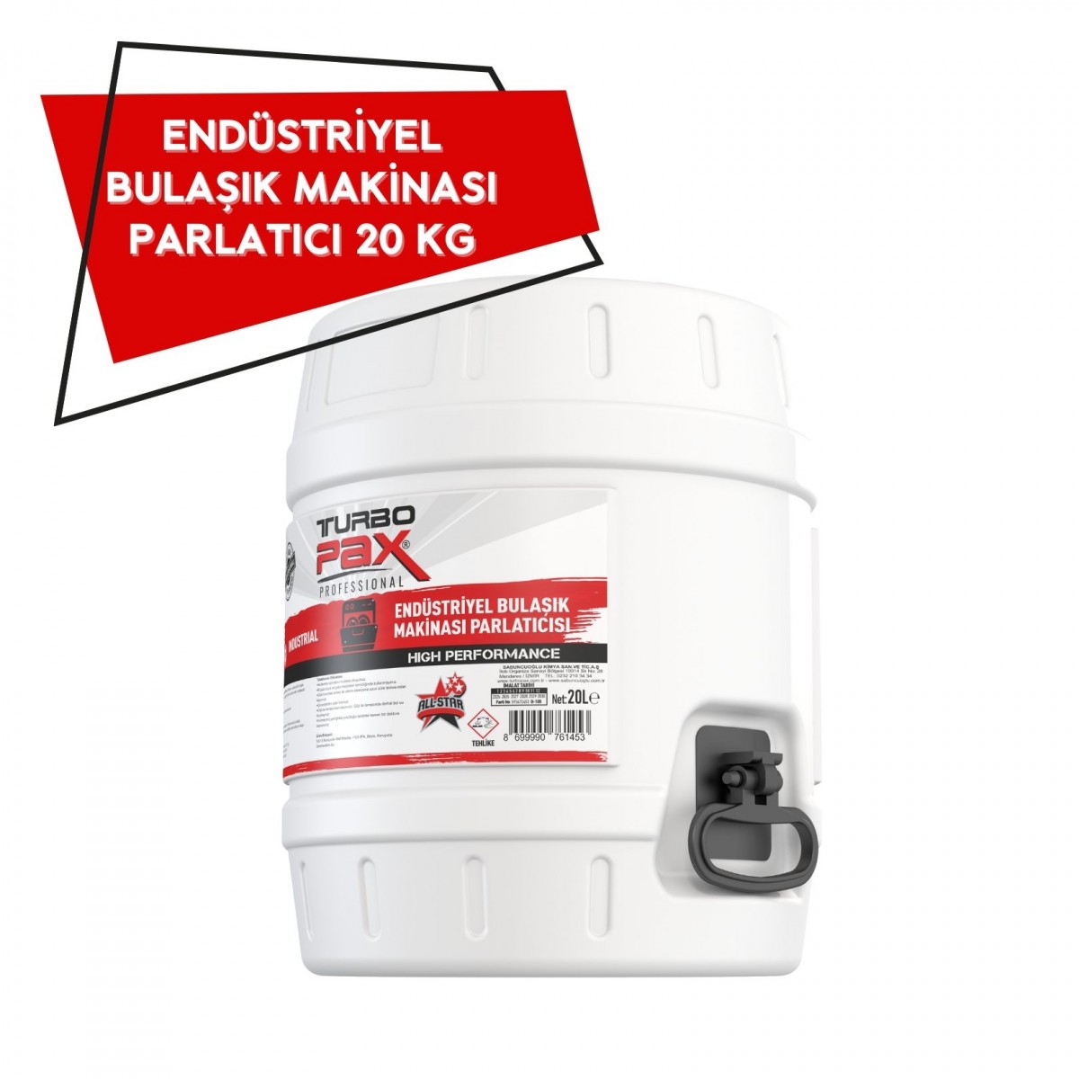 Endüstriyel Bulaşık Makinası Parlatıcı 20 Kg