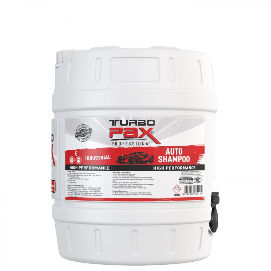 20 Kg Fırçasız Oto Şampuanı (500/60 Konsantre)