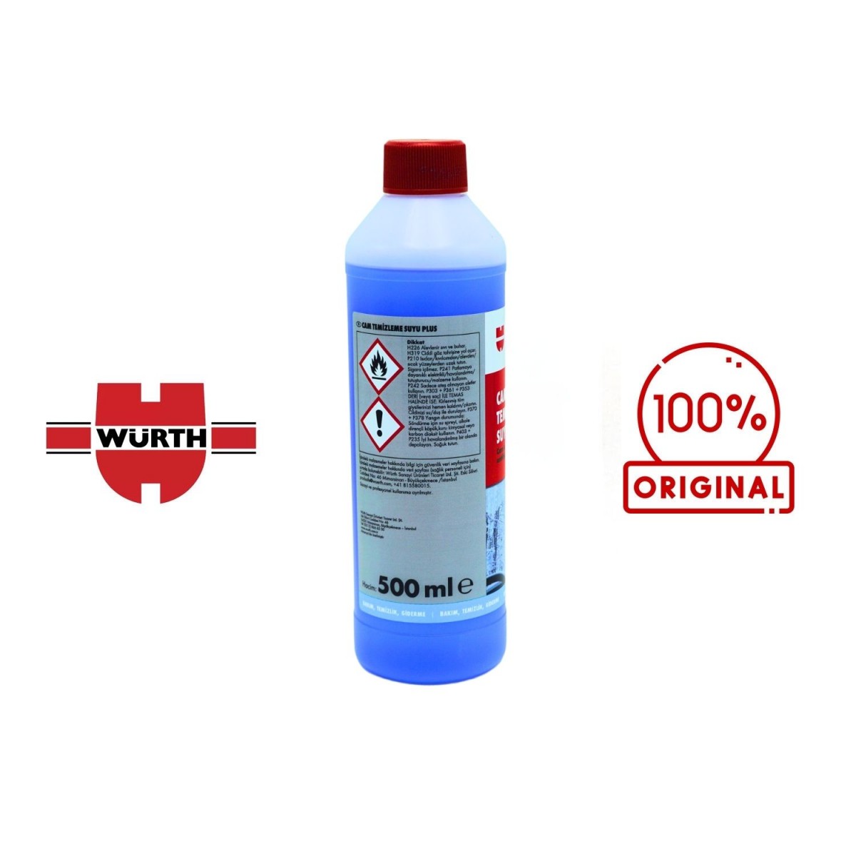 Würth Cam Temizleme Suyu Plus 500 ML