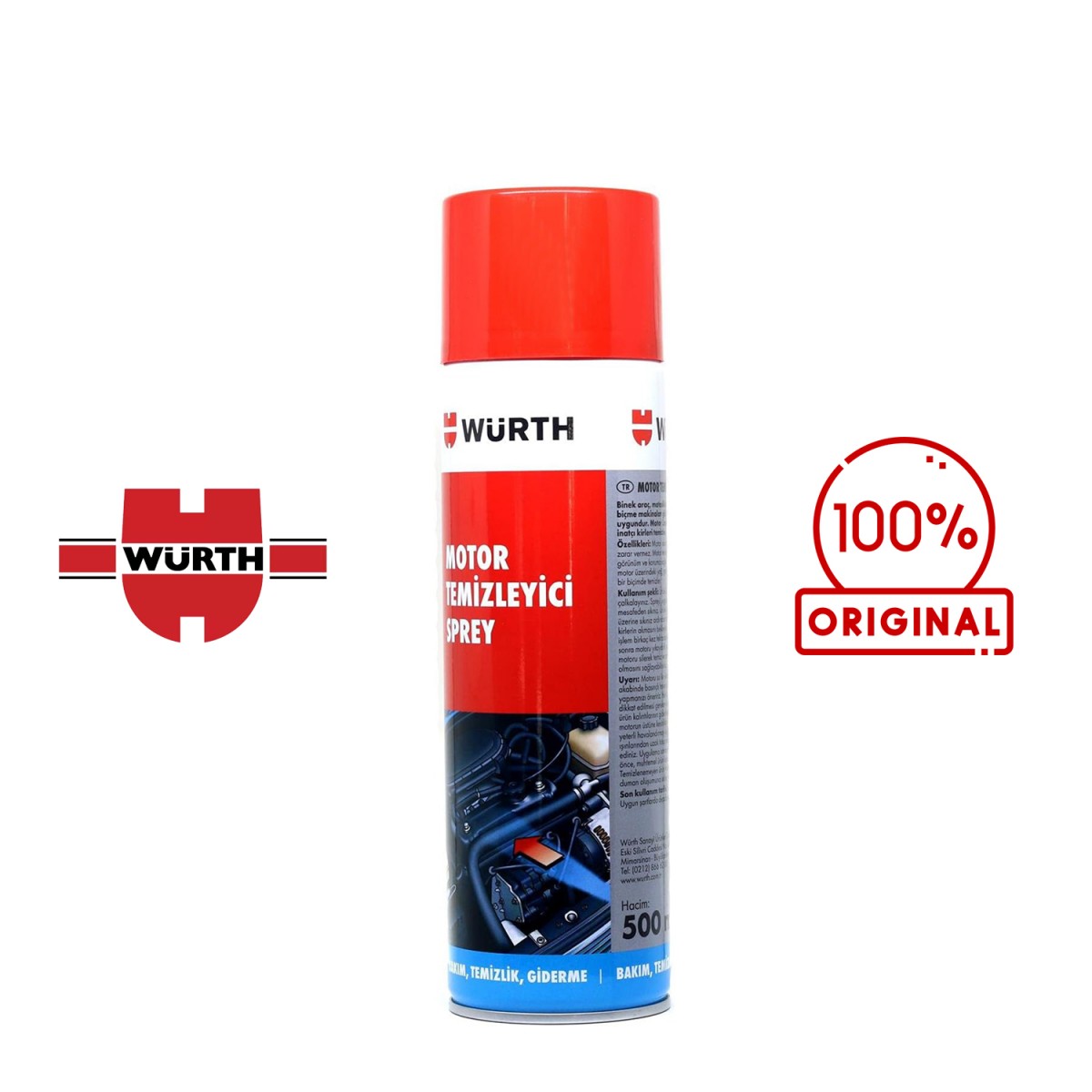 Würth Motor Temizleyici Sprey 500 ML