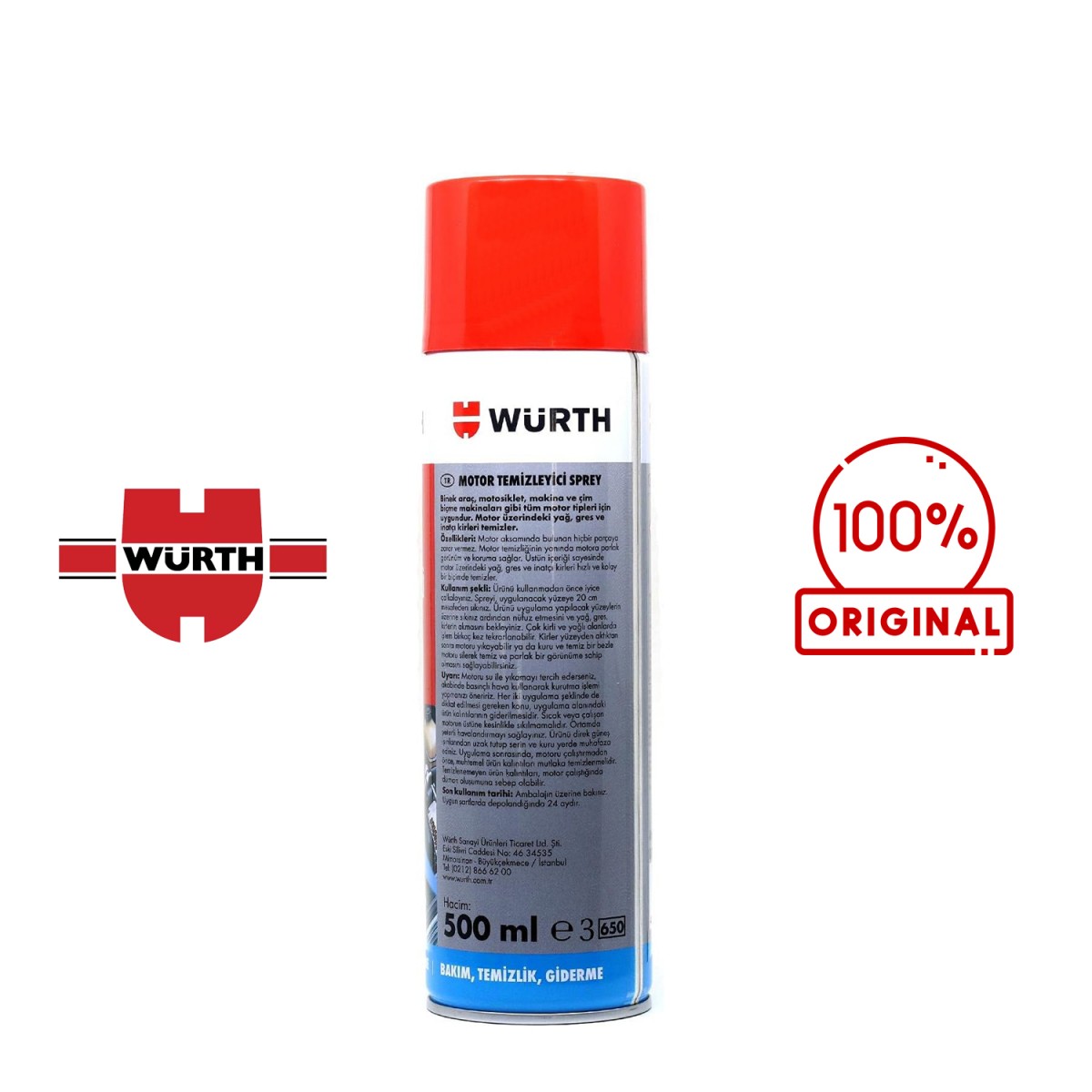 Würth Motor Temizleyici Sprey 500 ML